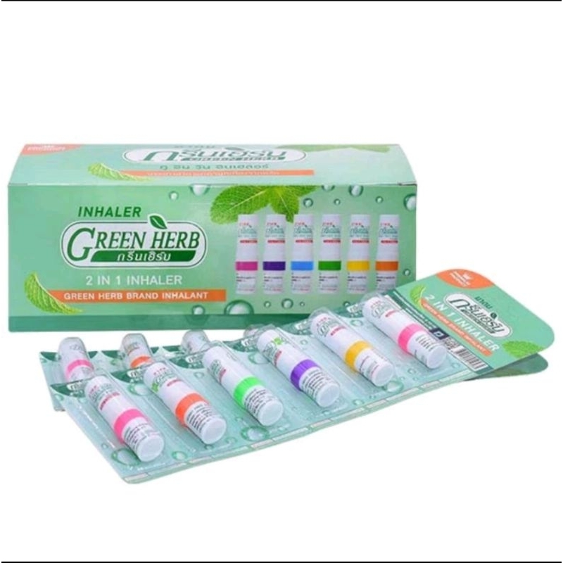 GREEN HERB INHALER 2 in 1 (made in Thailand) | Shopee Philippines
