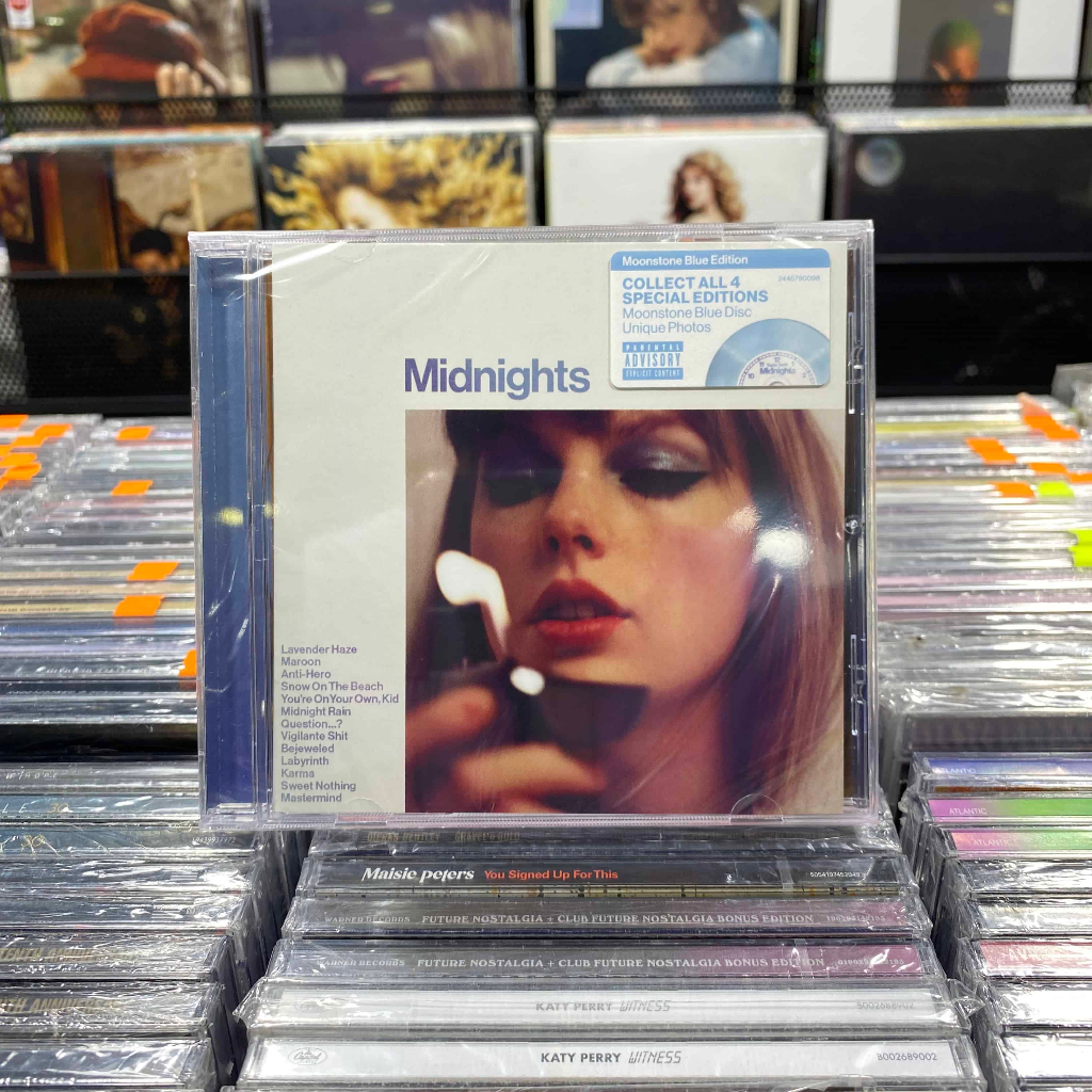 TAYLOR SWIFT Midnights: Moonstone Blue Edition CD | Shopee Philippines