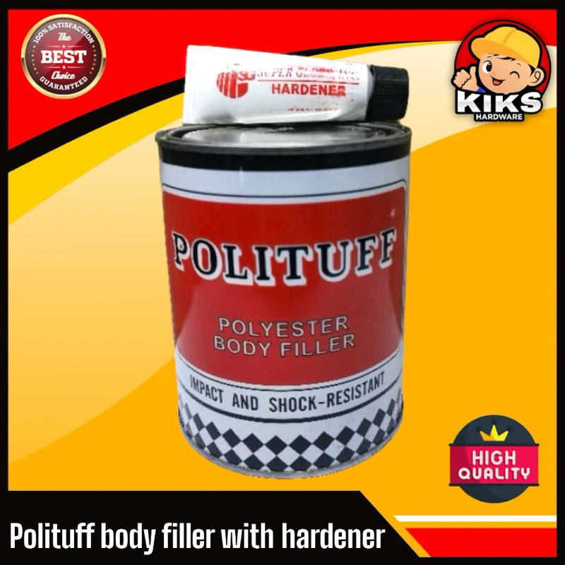 Polituff Body Filler 1liter polyester for repair dents scratches ...