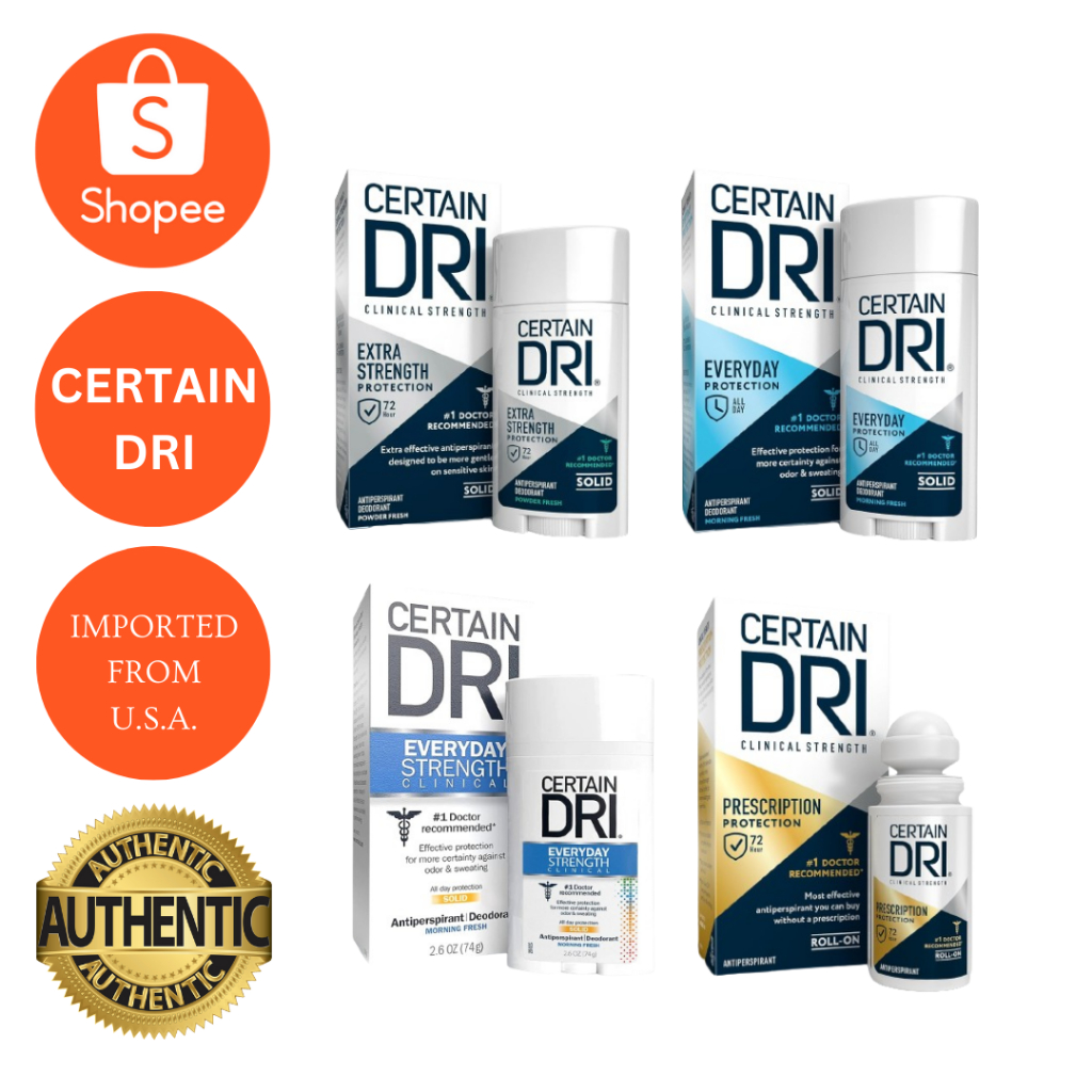 CERTAIN DRI ANTIPERSPIRANT DEODORANT ROLL ON 35.5 ml Shopee Philippines