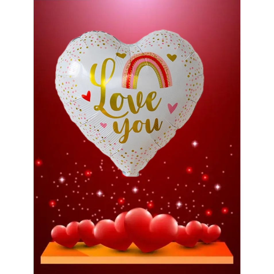 18 inches White Love you happy Valentine's day Wedding love party ...