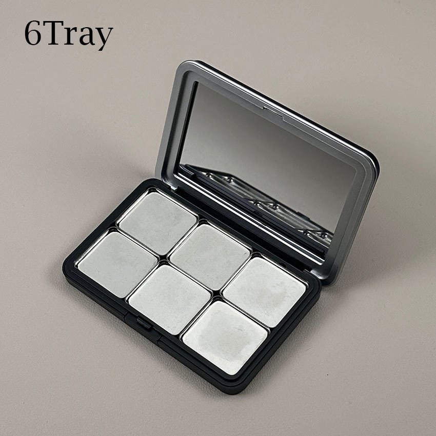 Empty Magnetic Cosmetics Palette Matte Black Eyeshadow DIY Makeup Box