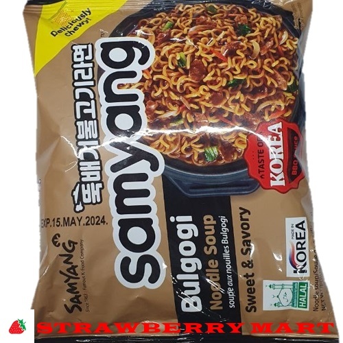 SAMYANG TTUKBAEGI BULGOGI RAMEN 140G STRAWBERRY MART KOREA | Shopee ...