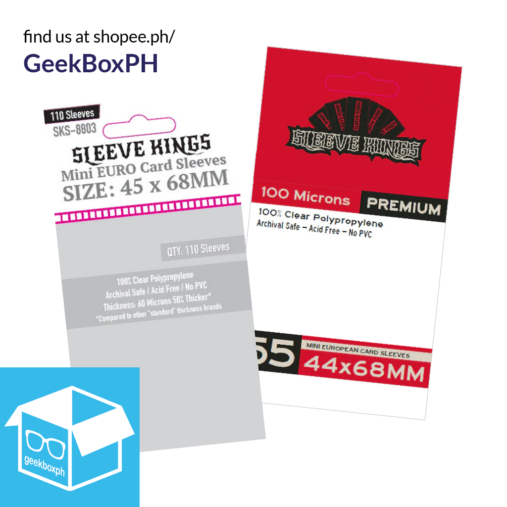 45x68mm 44x68mm Sleeve Kings Mini Euro Card Sleeves (Standard