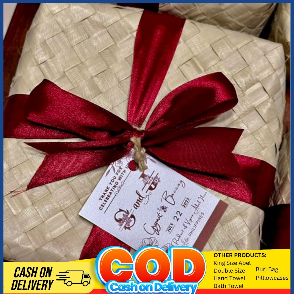 INABEL ILOCOS GIFT SET ABEL ILOCOS BLANKET QUEEN SIZE WHITE SIZE