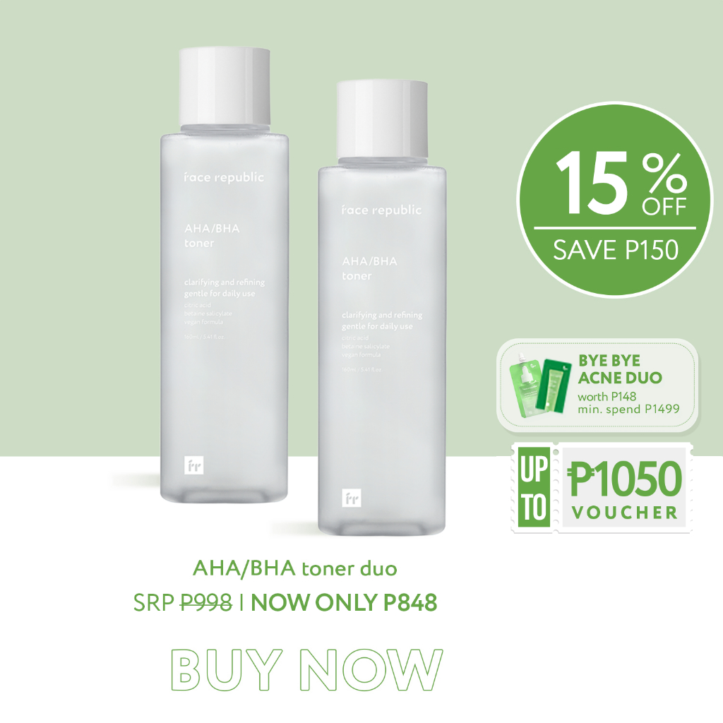 Face Republic AHA/BHA Toner DUO Bundle Shopee Philippines
