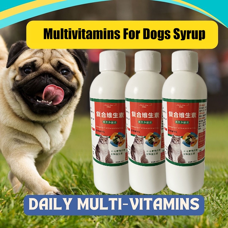 Multivitamins for Dogs Pet Multivitamins Syrup Multivitamins Supplements For Dogs Cat Vitamins