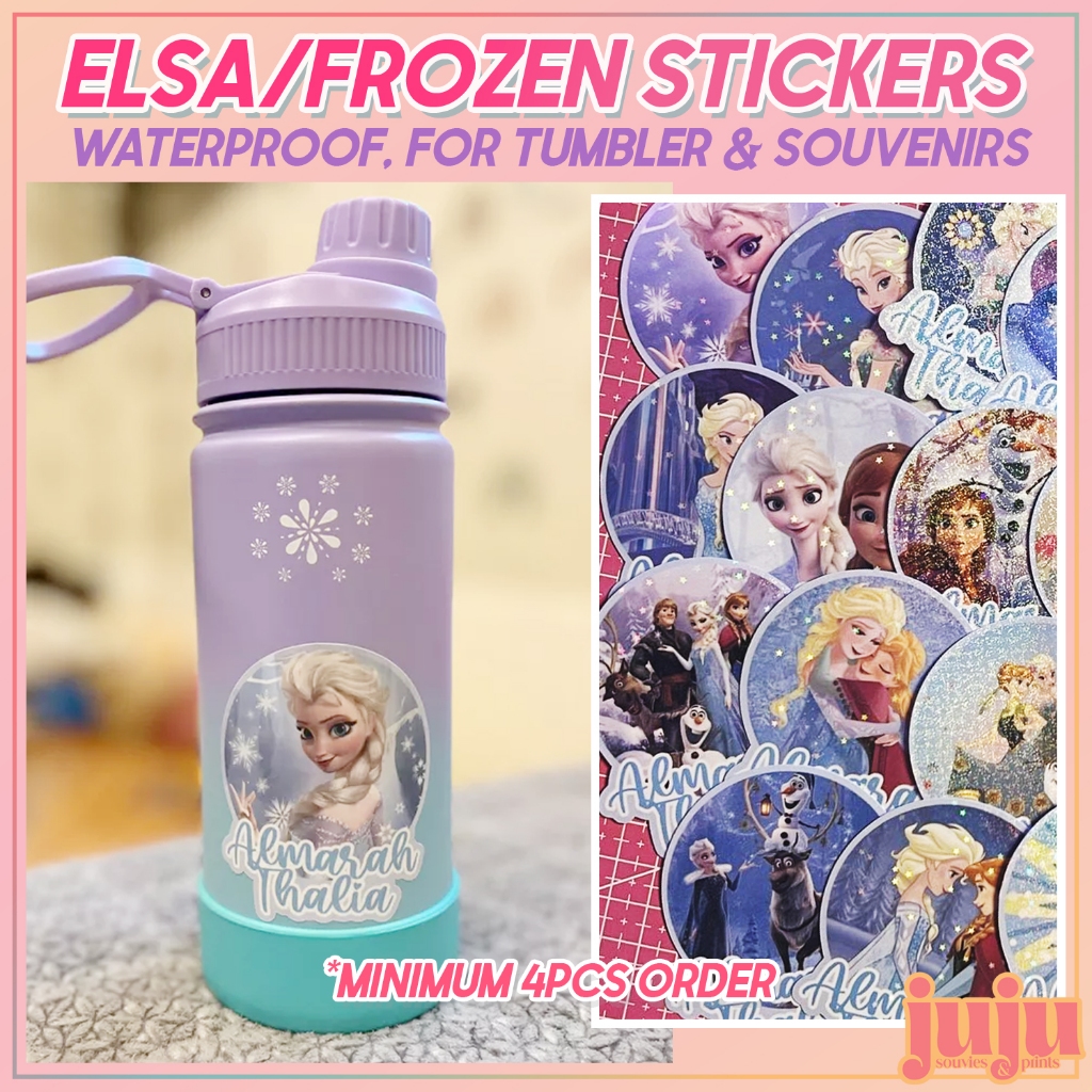 FROZEN ELSA STICKER 3x3 inches Disney kids stickers tumbler laptop