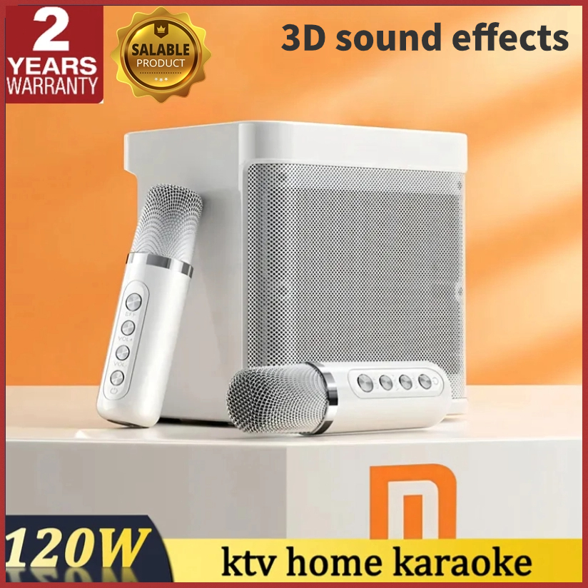 【COD】3D Karaoke bluetooth speaker with microphone wireless microphone ...