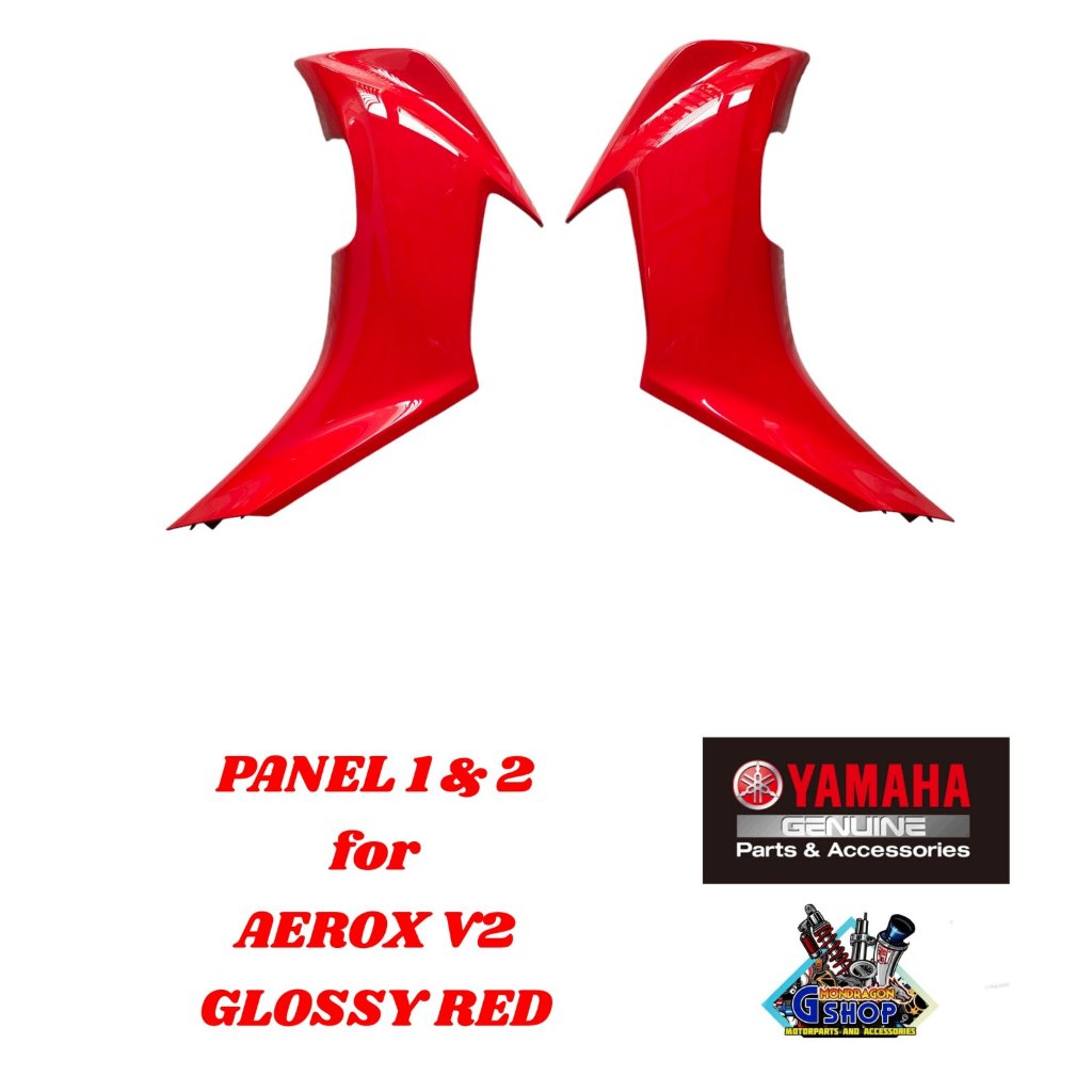 PANEL 1 & 2 AEROX V2 GLOSS RED - YAMAHA GENUINE PARTS | Shopee Philippines