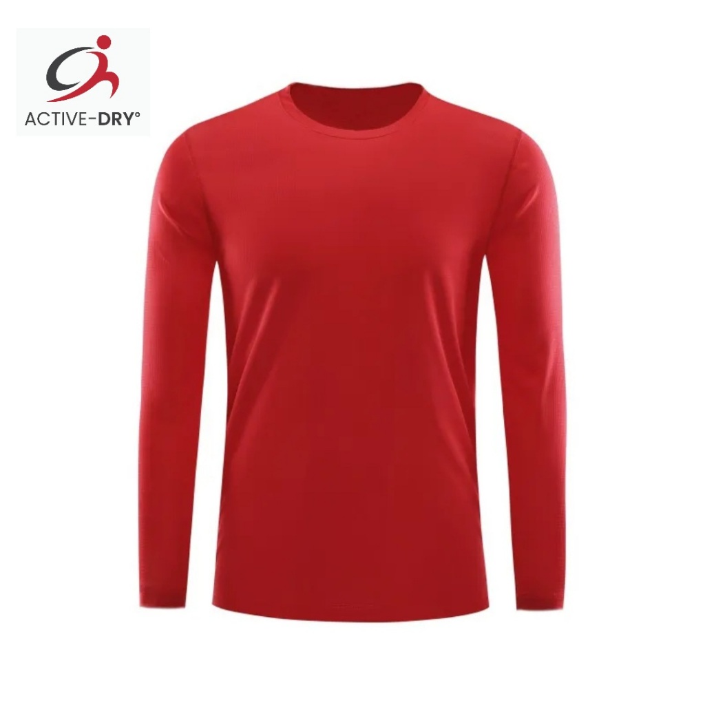 Red dri fit long sleeve hot sale