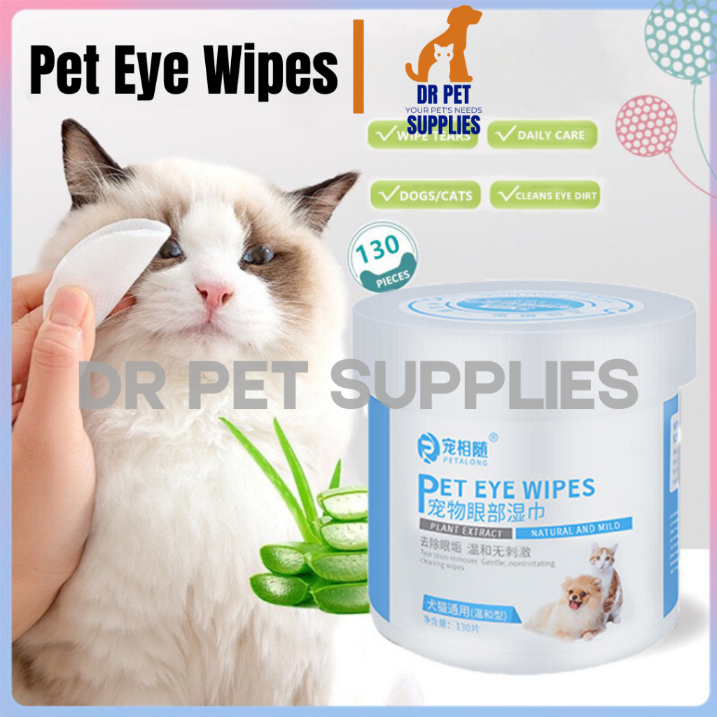 130pcs Ear Mites Remover Eye Stain Wipes Eye Wipes Ear Wipe Dog Dogs ...