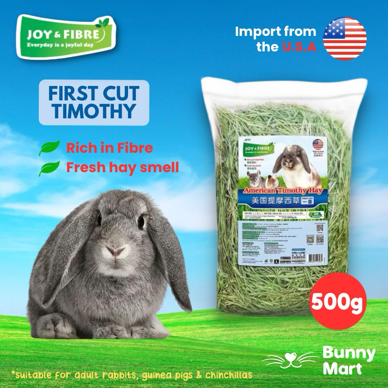 JOY & FIBRE® American First Cut Timothy Hay for Rabbits & Guinea Pigs ...