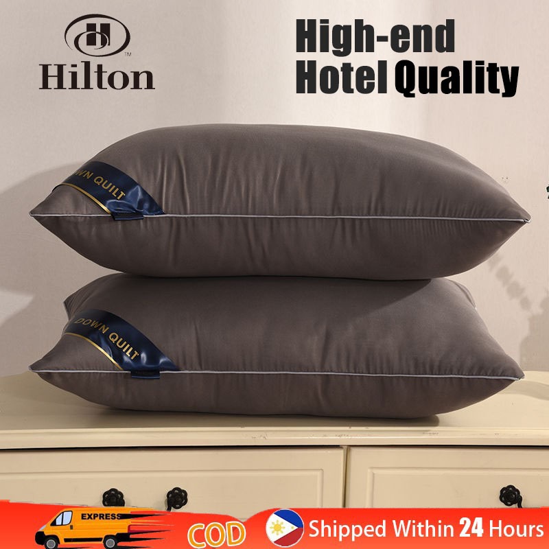 Hilton Pillow Authentic Premium Hotel Memory Pillow Home Sleep Pillows Shopee Philippines
