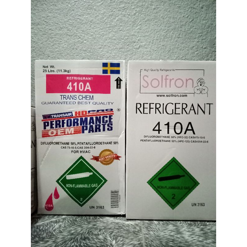 R410A Refrigerant Freon Solfron Or Transair 11.3kg Original Tank Sealed ...