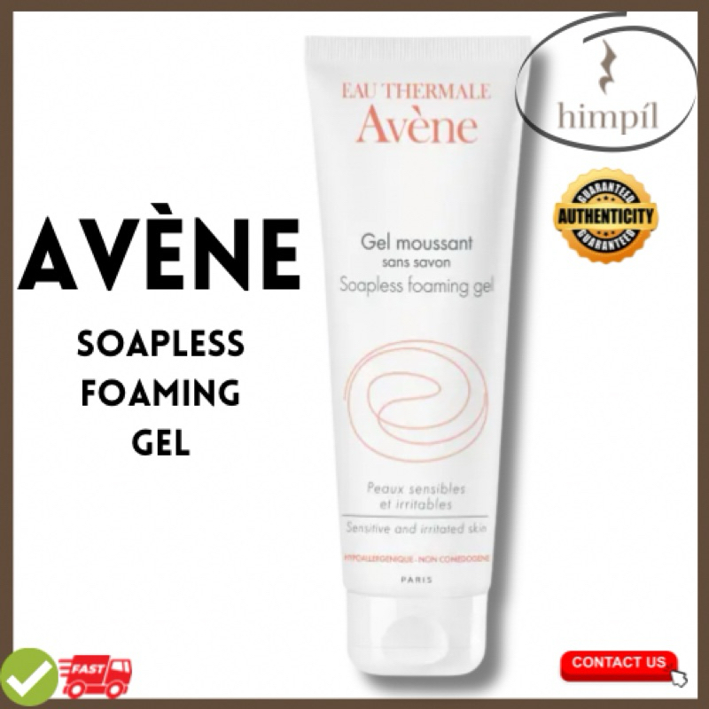 AVENE Soapless Foaming Gel Moussant Cleanser Makeup Remover Facial Wash(Dec 2025) Sensitive Skin