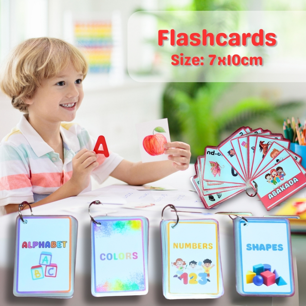 Laminated Educational Flashcard for Kids Size 7x10cm Flash Cards for ...