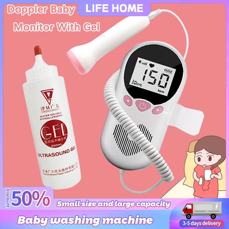 Fetal Doppler Baby Heart Monitor Device Medical LCD Screen Heart Rate ...