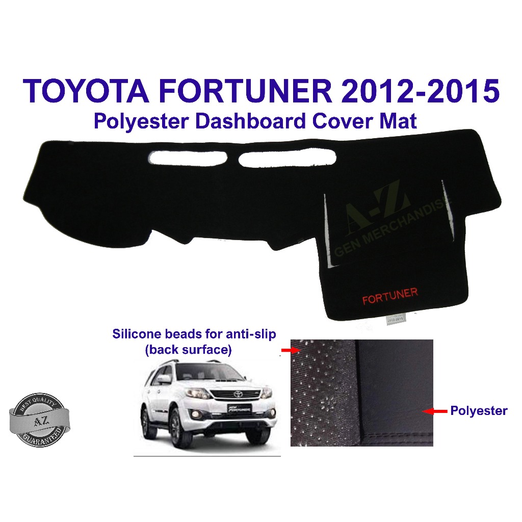 Toyota Fortuner 20122015 NonSlip Dashboard Cover Mat Made of High
