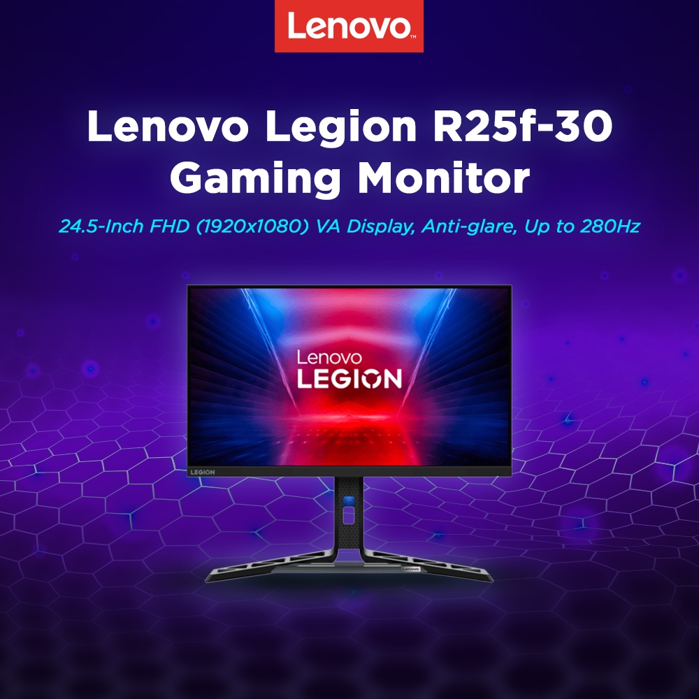 Lenovo Legion R25f-30 Gaming Monitor 24.5-Inch FHD (1920x1080) VA ...