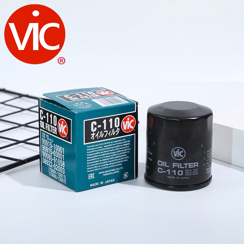 Japan Vic Oil Filter C-110 Genuine fits Toyota Brand | Shopee Philippines
