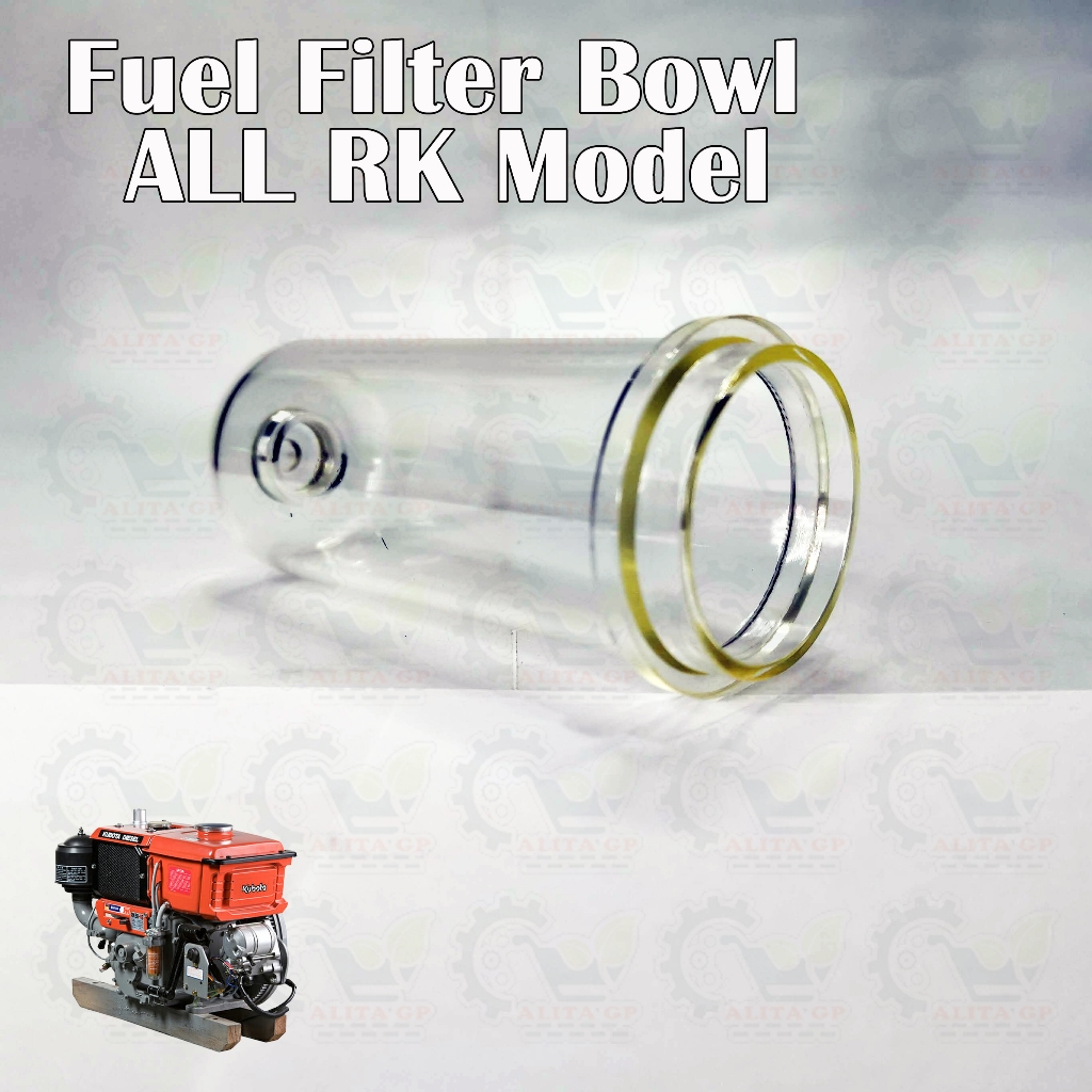 Fuel Filter Bowl Kubota RK50 RK60 RK70 RK80 RK105 RK125 Water Cooled ...