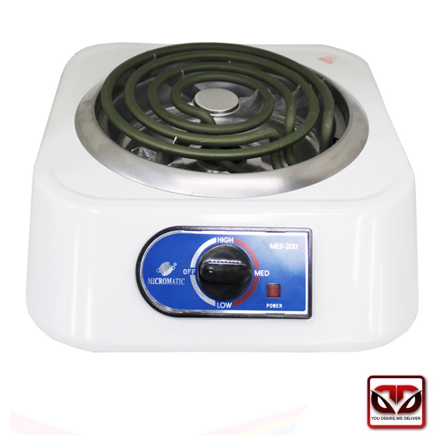 Micromatic MES200 Electric Contact Grill Stove (White) Shopee