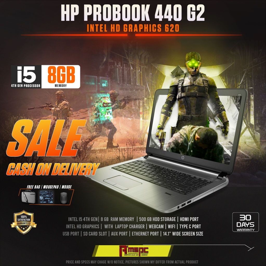 Laptop HP PROMO 440 G2 i5 4TH GEN Intel i5 4th gen 8GB RAM 500gb HDD 14 ...