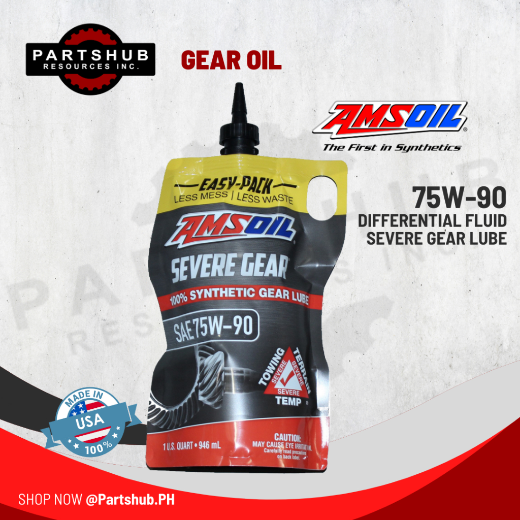 AMSOIL0077 75W90 SEVERE GEAR LUBE DIFFERENTIAL FLUID, 1 US QUART Shopee Philippines