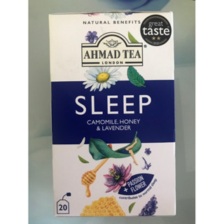 Ahmad Tea SLEEP Camomile, Honey & Lavender, 20 Teabags, Relax Calm ...