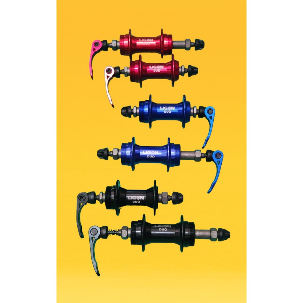 Bike Hubs Pair QR Front and Rear Bicycle Hub Thread Type Disc Brake ...