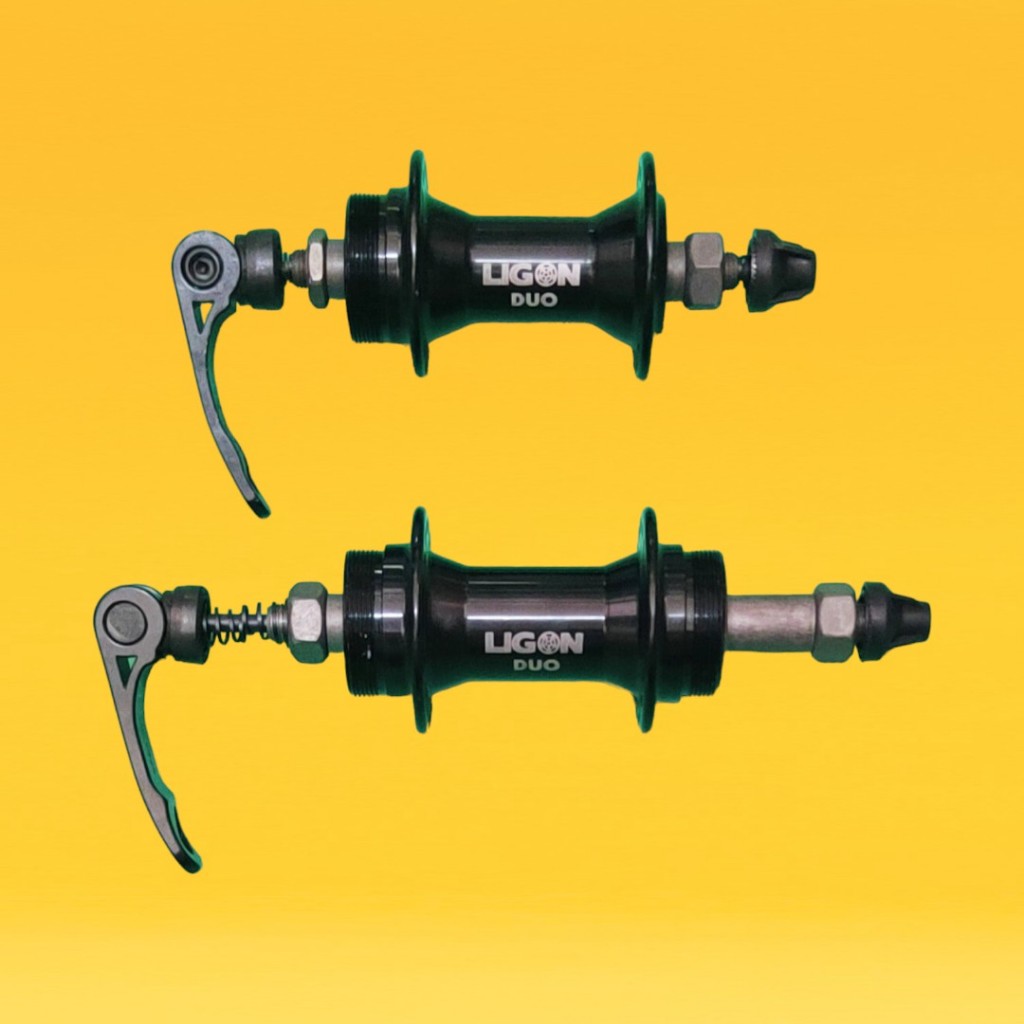 Bike Hubs Pair QR Front and Rear Bicycle Hub Thread Type Disc Brake ...