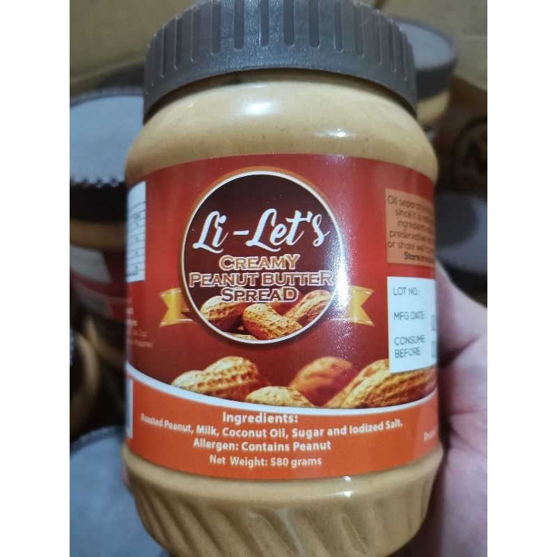 Li-let's creamy peanut butter 580 grams | Shopee Philippines