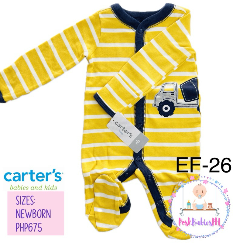Original / Authentic Carter’s Snap Up Sleep and Play Suit Frogsuit