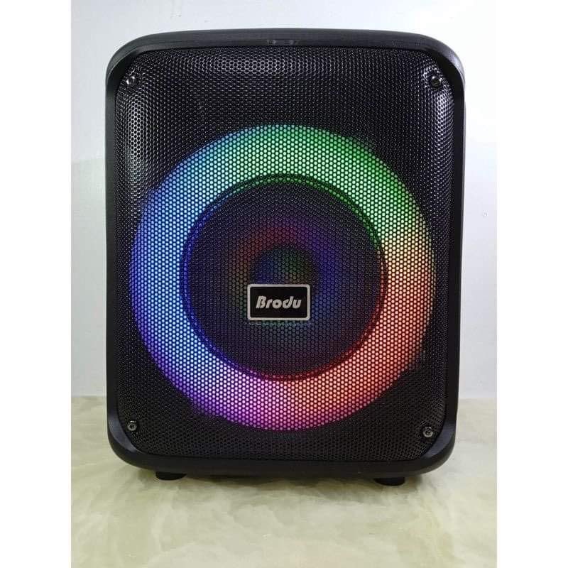 Brudo BTS-1739 bluetooth karaoke speaker with RGB dynamic lighting ...