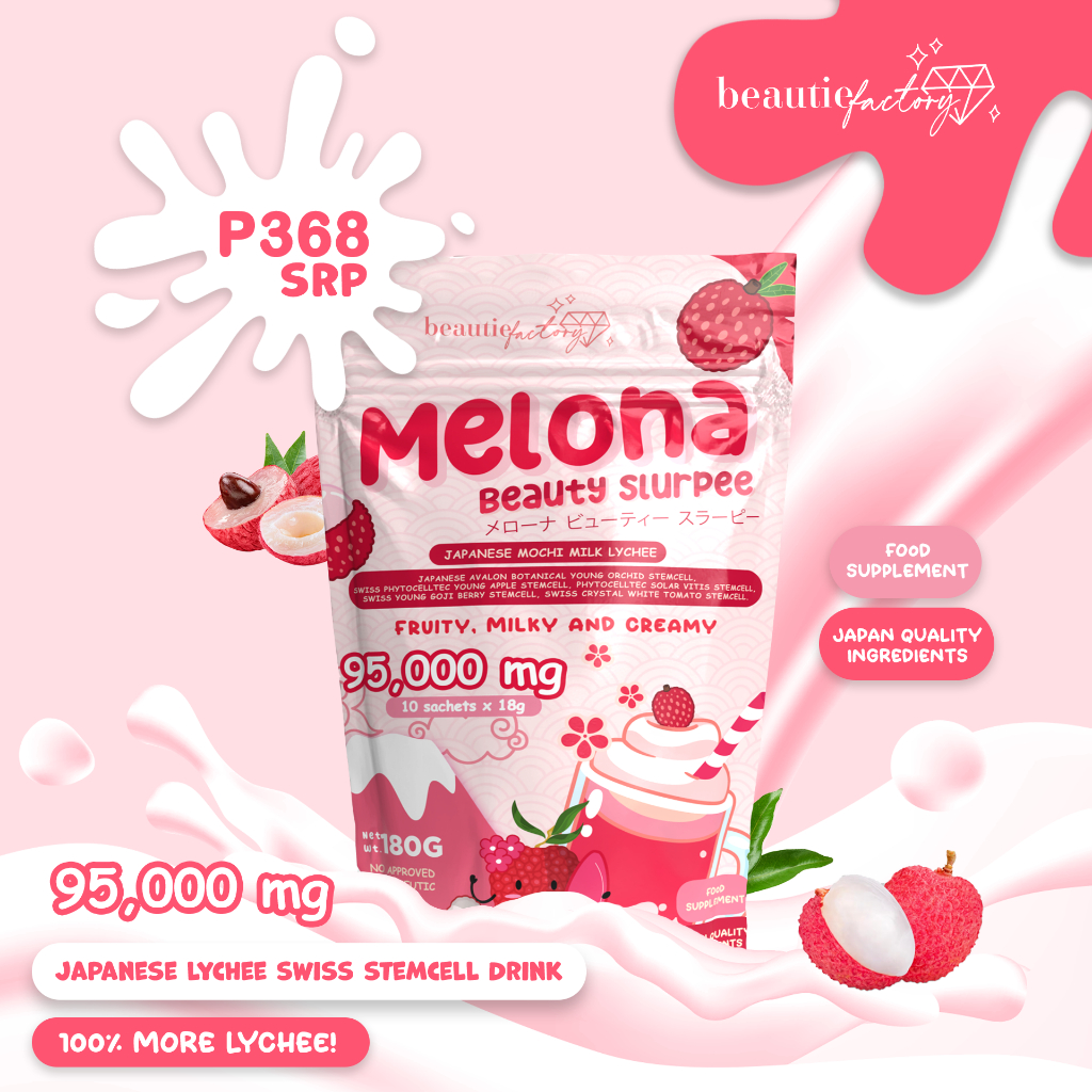 Melona Beuaty Slurpee Mochi Milk Lychee Shopee Philippines