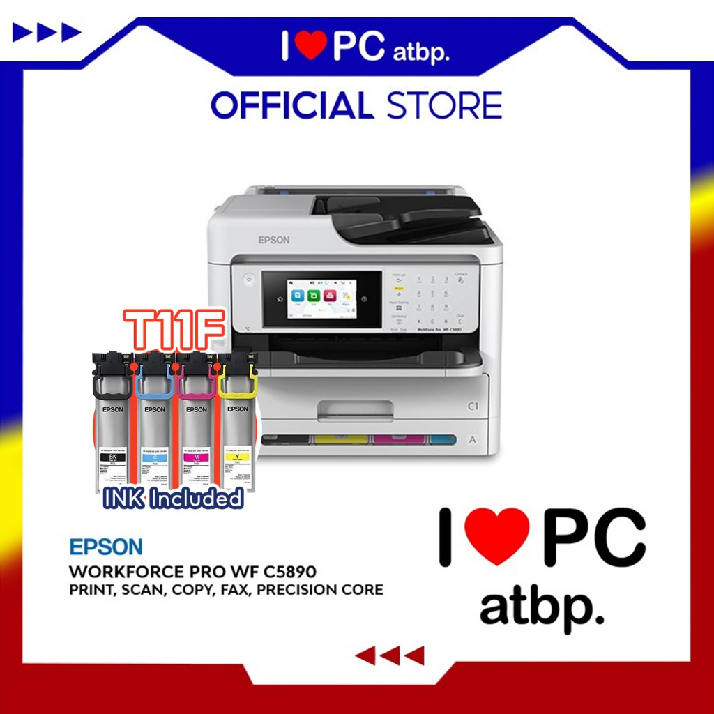 Epson Workforce Pro Wf C5890 Print Scan Copy Fax Wadf Precision Core Inkjet Rips T11f 8941