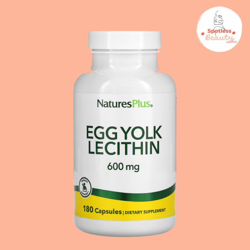 Spotless Beauty NaturesPlus, Egg Yolk Lecithin, 600 mg, 180 Capsules