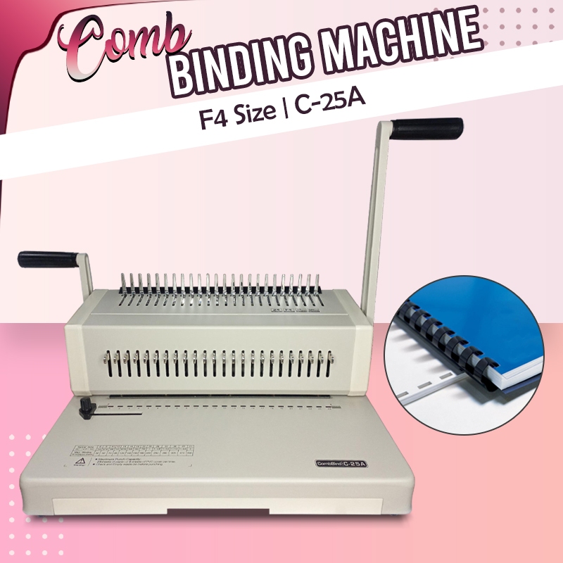 Comb Binding Machine F4 (Long/Legal) C25A Binder Machine Shopee