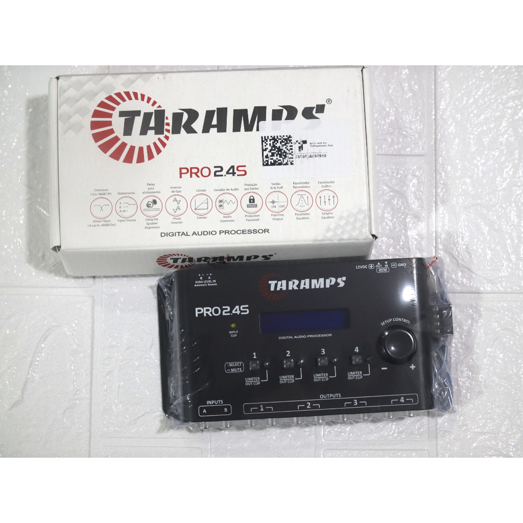 Taramps Pro 2.4S DSP Crossover full Digital Signal Processor and