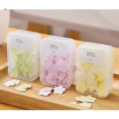 Outdoor On-the-Go Portable Handwashing Tablets Soap Sheets Mini Petal ...