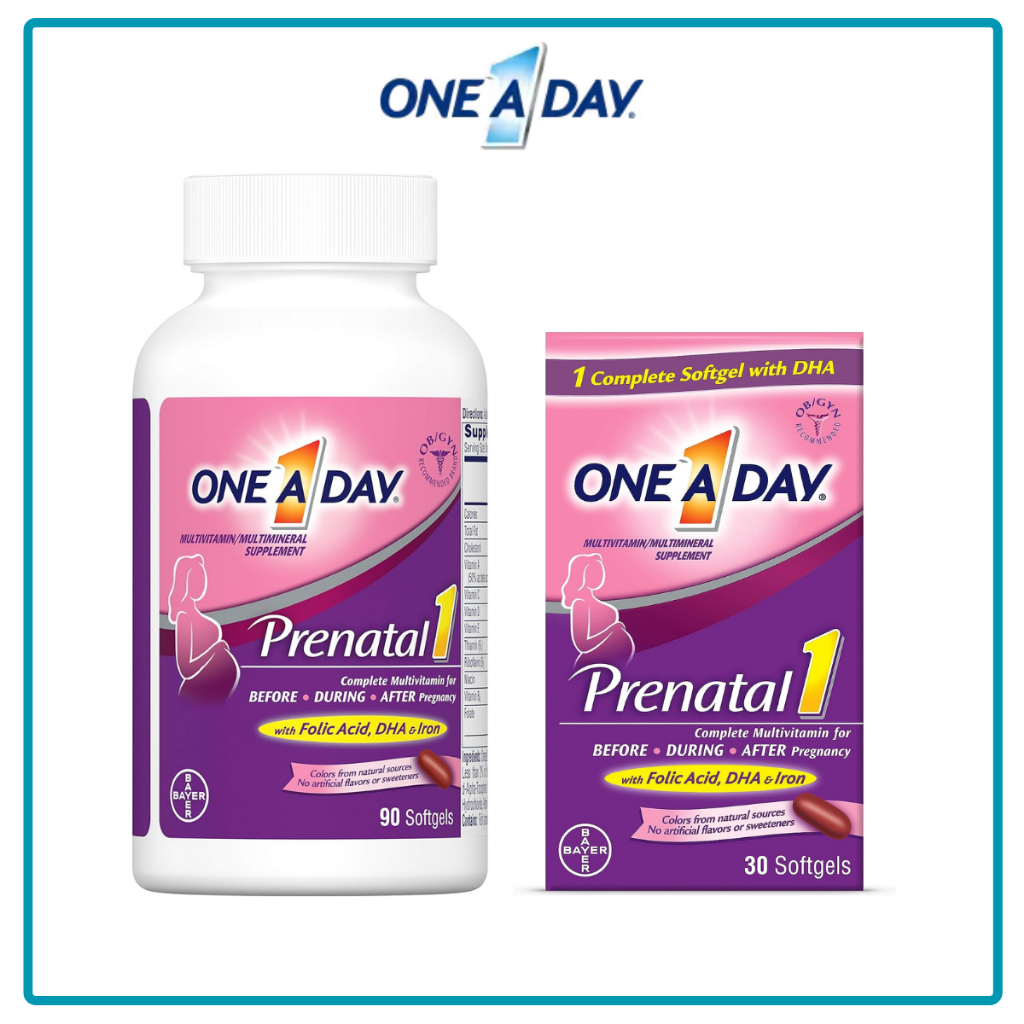 One A Day Womens Prenatal 1 Multivitamin Supplement Shopee Philippines 2804