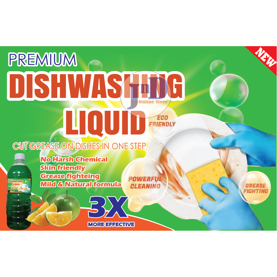 Sticker labels Premium Dishwashing liquid waterproof and fadeproof 2x3 ...