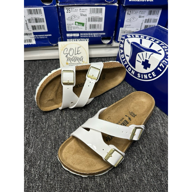 Birkenstock best sale yao white