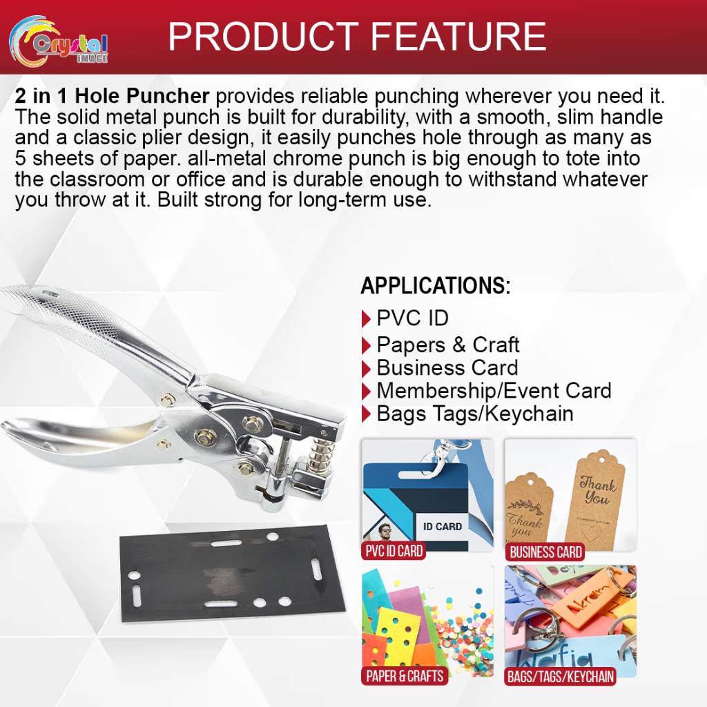 Business Card Hole Puncher Deli Single Hole Punch 0114 Metal Punch