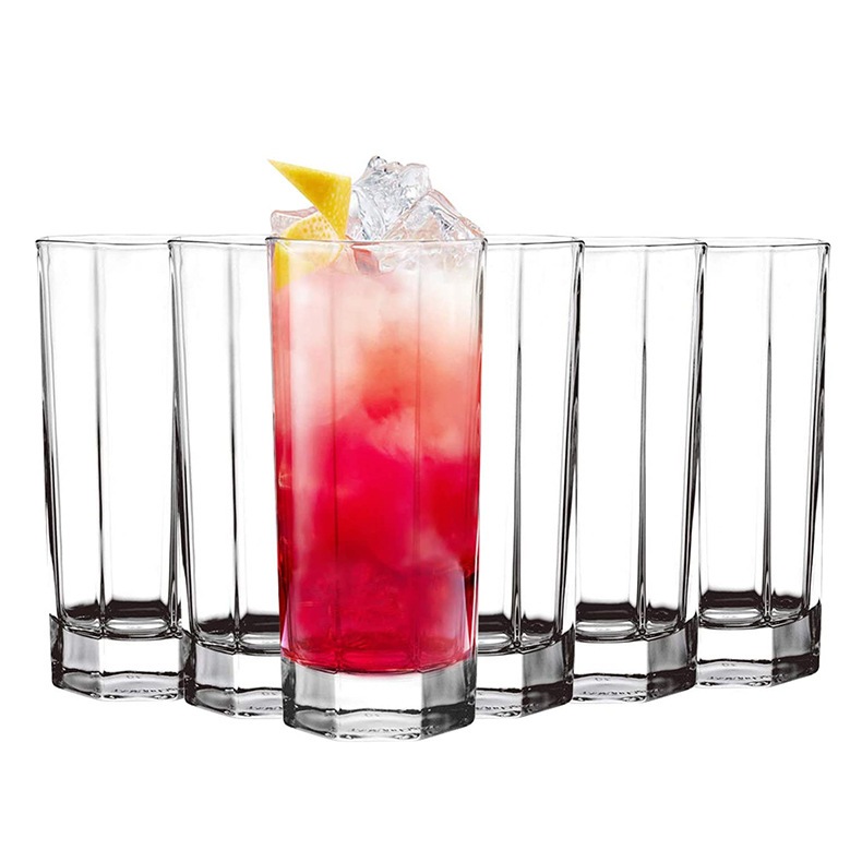 DELISOGA ES5004 1PC/ 6PCS LeadFree Glass Water Cup Heatresistant