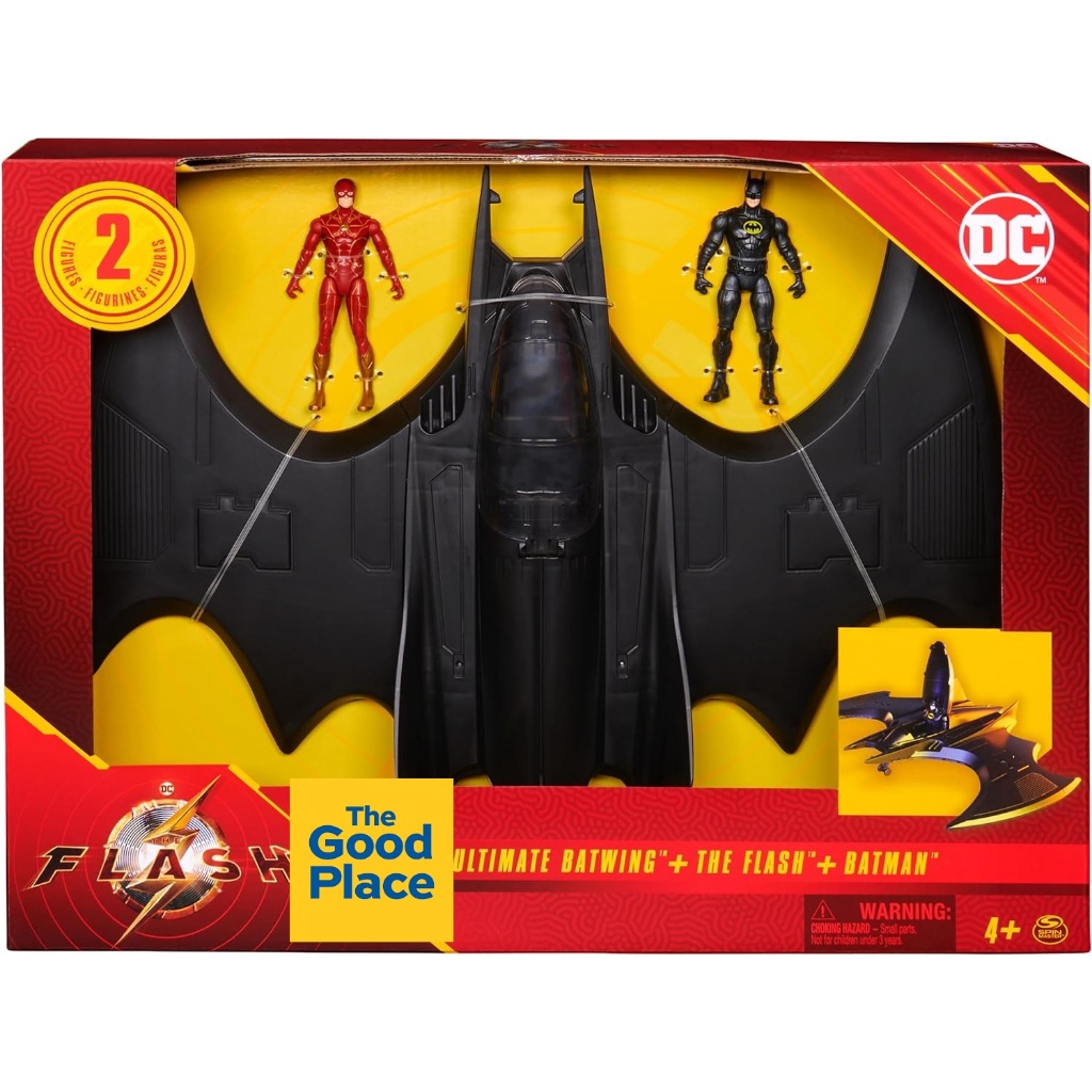 SPIN MASTER DC Comics The Flash Ultimate Batwing Set With The Flash and Batman 4 inch Figures Shopee Philippines