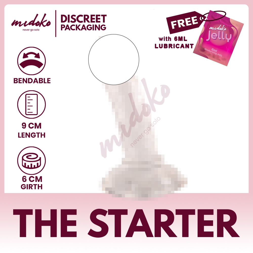 Midoko Virgin Starter Pack 3 inch Suction No Balls Penis Dildo Masturbator  Sex Toy For Girls | Shopee Philippines