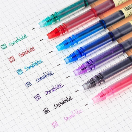 12 color/set RStraight Liquid pen Rooller gel pen 0.5MM Line Weight ...