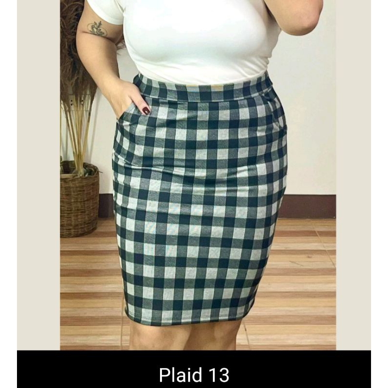 JK CLOTHING OUTLET PLUS SIZE QUALITY PENCIL CUT SKIRT WITH 2 SIDED DEEP POCKET XL 3XL. Shopee Philippines